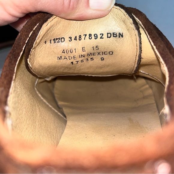Men’s Frye Brown Burnished Suede Leather Paul Bal Oxford Shoes size 11.5 - Picture 8 of 10